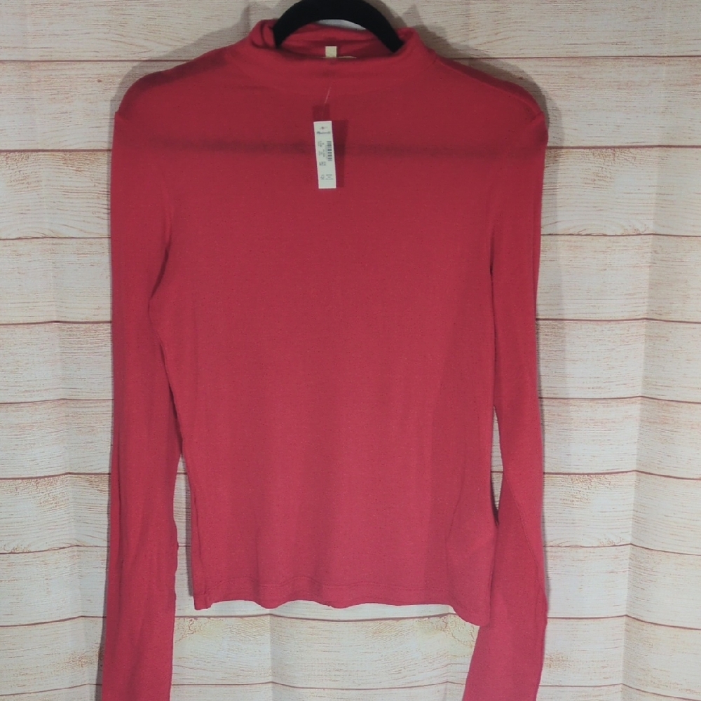 Madewell Women's Red Long Sleeve Top
